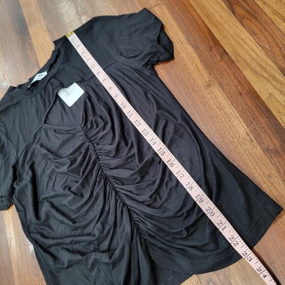 LNA Clothing Juliana Ruched Front  Cut Out Top Size Small - Picture 6 of 8